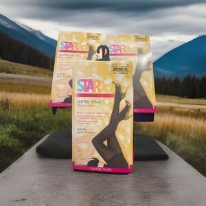 Lot Of 2 NWT Star Power By Spanx Women's Size E Center-Stage Shaping Tights Navy